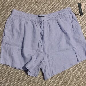 NEW- Tahari Lavender Linen Shorts